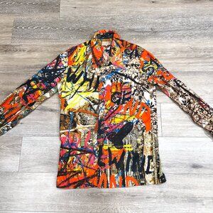 Vivienne Westwood Climate Change Collage Print Button Shirt